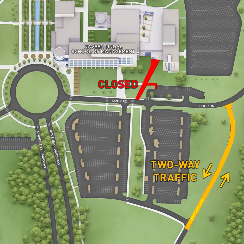 Sidewalk Closure and Two-Way Traffic Near Athenaeum Construction Site